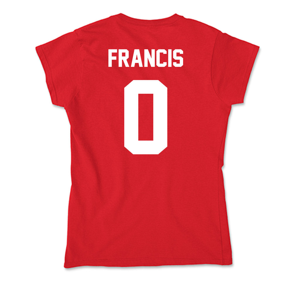Rutgers - NCAA Men's Basketball : Tariq Francis - Soft Style Women’s T-Shirt-1