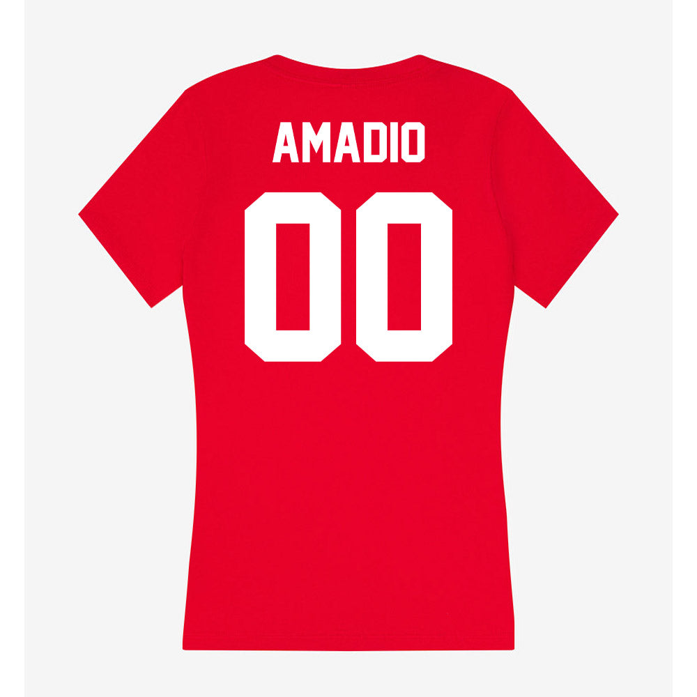 Rutgers - NCAA Softball : Allison Amadio - Women's V-Neck T-Shirt-1