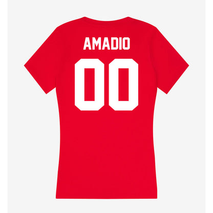 Rutgers - NCAA Softball : Allison Amadio - Women's V-Neck T-Shirt-1