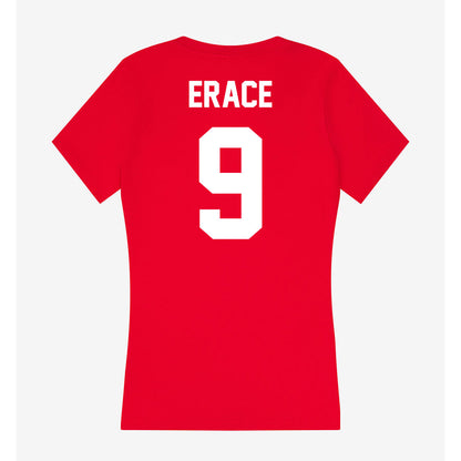 Rutgers - NCAA Baseball : Joey Erace - Women's V-Neck T-Shirt-1