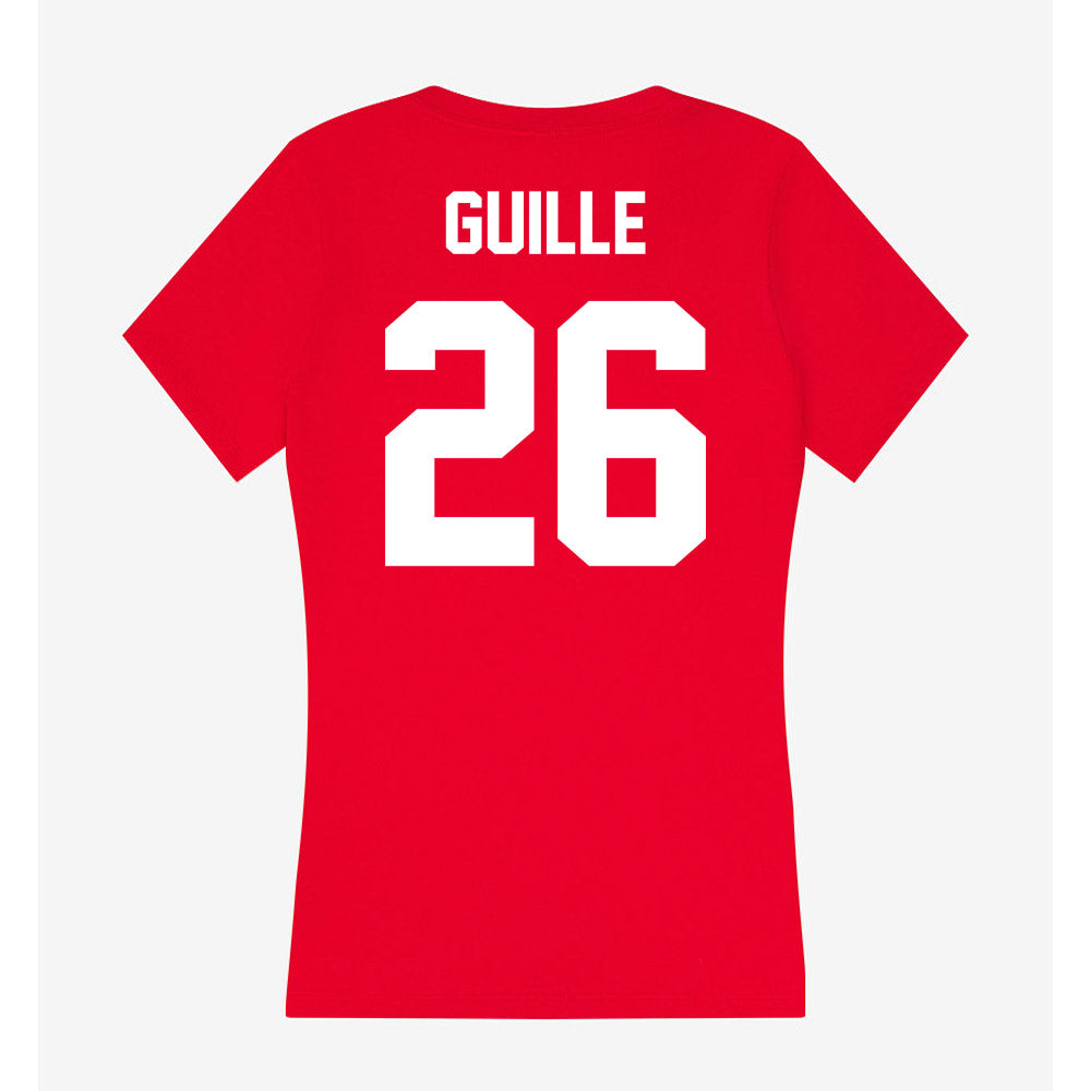 Rutgers - NCAA Women's Lacrosse : Jaclyn Guille - Women's V-Neck T-Shirt-1