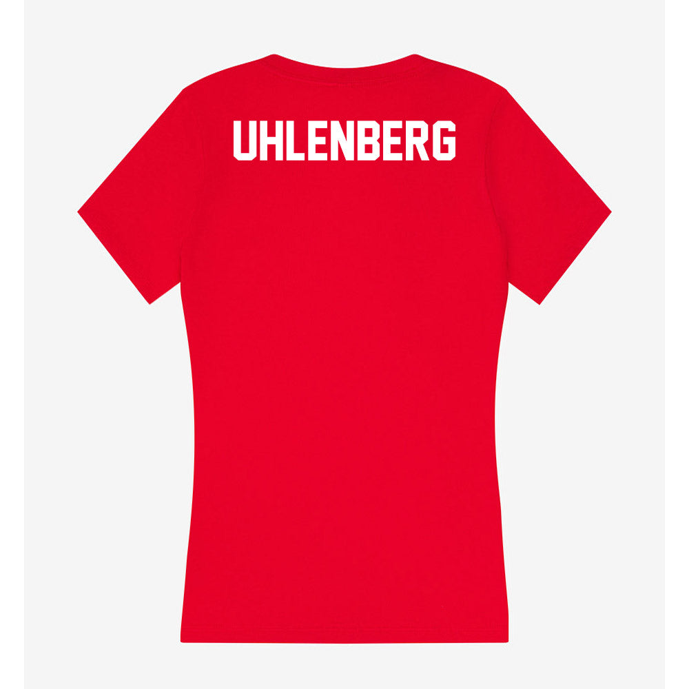 Rutgers - NCAA Women's Gymnastics : Donna Uhlenberg - Women's V-Neck T-Shirt-1