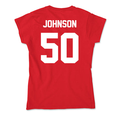 Rutgers - NCAA Softball : Dezaria Johnson - Soft Style Women’s T-Shirt-1