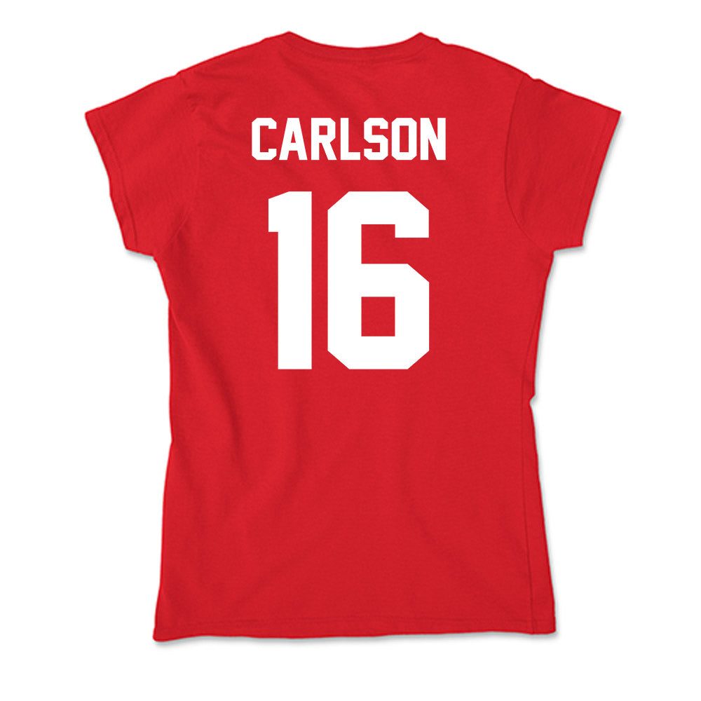 Rutgers - NCAA Men's Soccer : Dylan Carlson - Soft Style Women’s T-Shirt-1