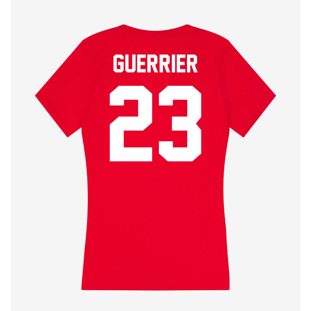 Rutgers - NCAA Football : Edd Guerrier - Women's V-Neck T-Shirt-1