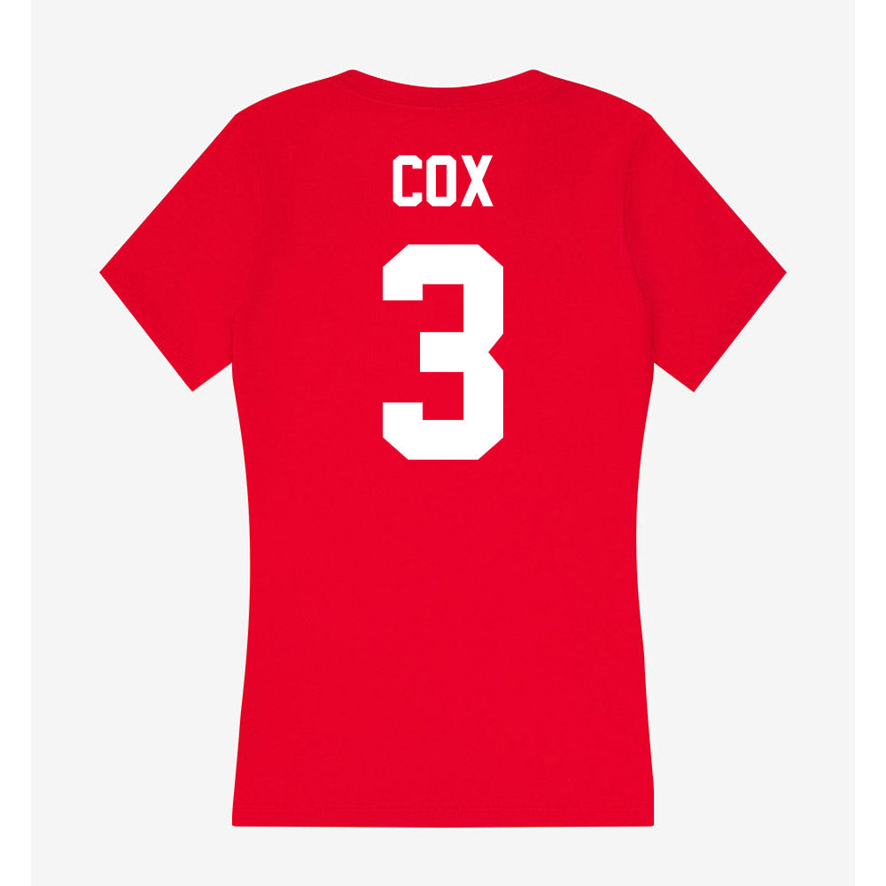 Rutgers - NCAA Women's Soccer : Abigail Cox - Women's V-Neck T-Shirt-1