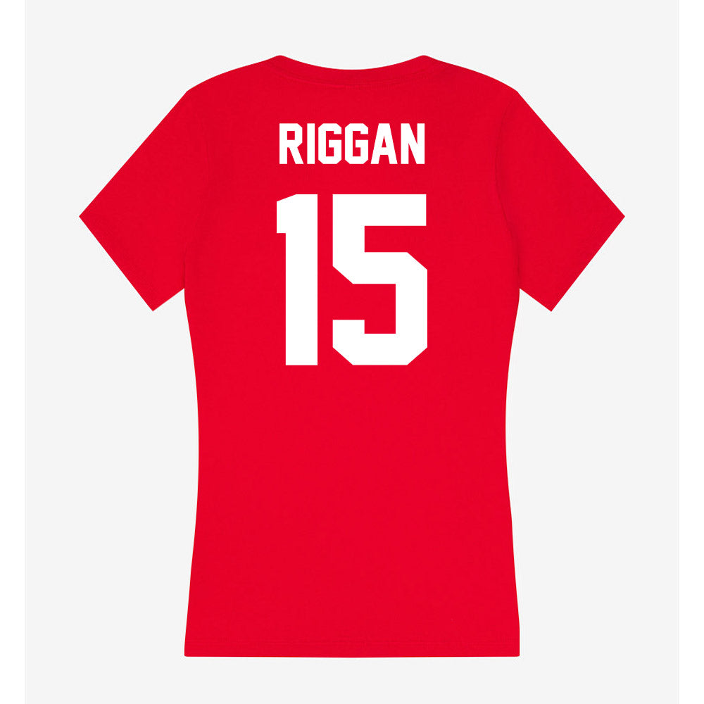 Rutgers - NCAA Softball : Kelsie Riggan - Women's V-Neck T-Shirt-1