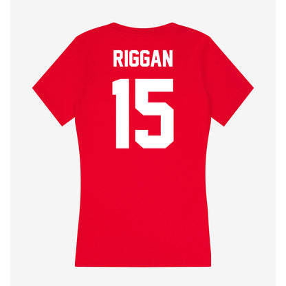Rutgers - NCAA Softball : Kelsie Riggan - Women's V-Neck T-Shirt-1