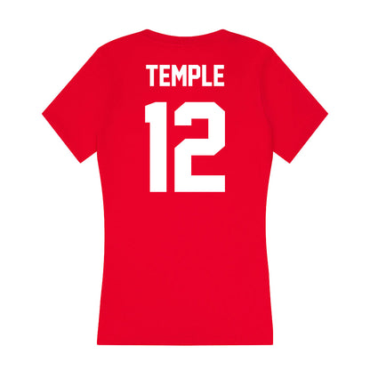 Rutgers - NCAA Men's Soccer : Jackson Temple - Women's V-Neck T-Shirt-1