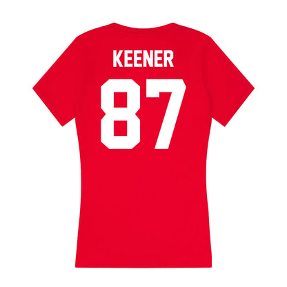 Rutgers - NCAA Football : Monte Keener - Women's V-Neck T-Shirt-1