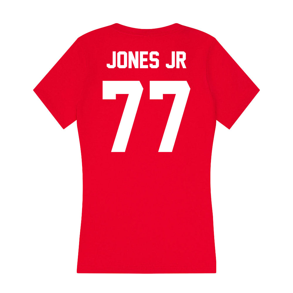 Rutgers - NCAA Football : Kenny Jones Jr - Women's V-Neck T-Shirt-1