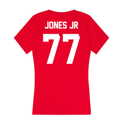 Rutgers - NCAA Football : Kenny Jones Jr - Women's V-Neck T-Shirt-1