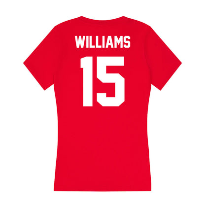 Rutgers - NCAA Football : Zilan Williams - Women's V-Neck T-Shirt-1