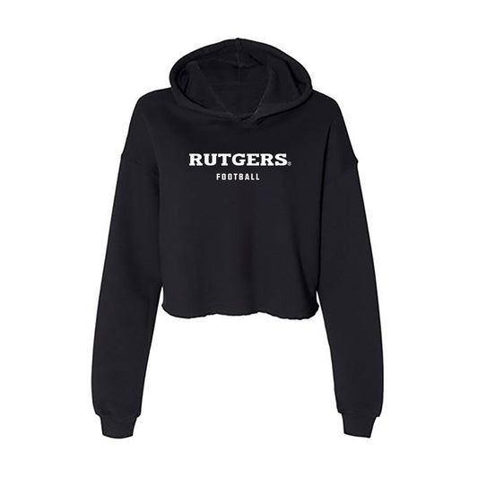 Rutgers - NCAA Football : Shawn Purcell - Women's Crop Fleece Hoodie-0