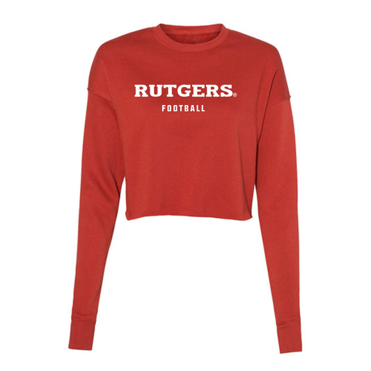 Rutgers - NCAA Football : Sage Clawges - Women's Cropped Crew Fleece-0