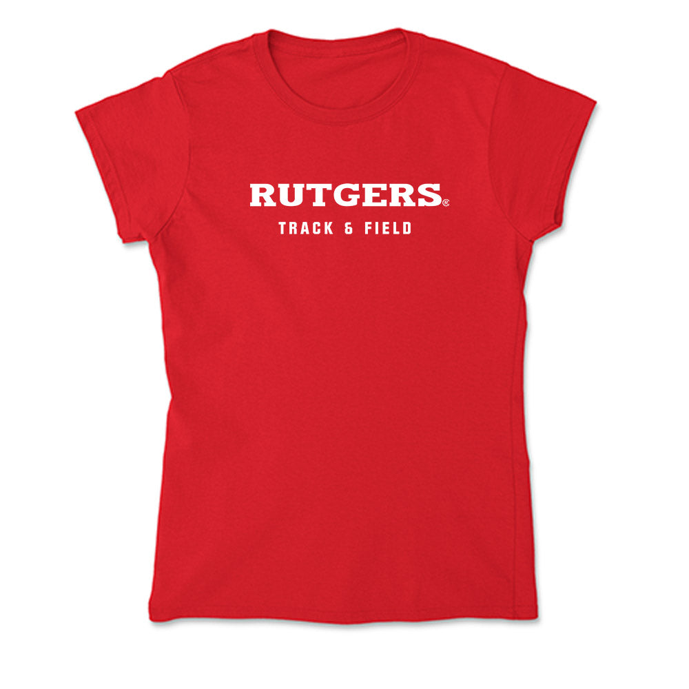 Rutgers - NCAA Women's Track & Field : Azariah Grantham - Soft Style Women’s T-Shirt-0