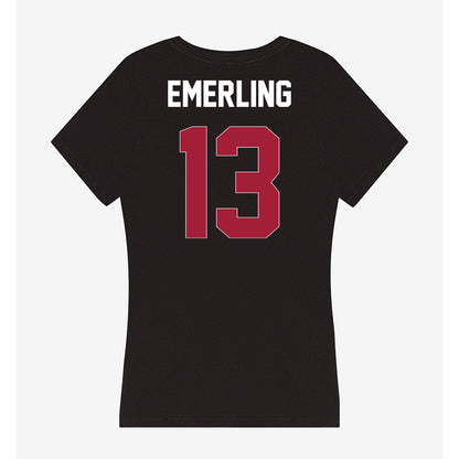 Oklahoma - NCAA Softball : Isabela Emerling - Women's V-Neck T-Shirt-1