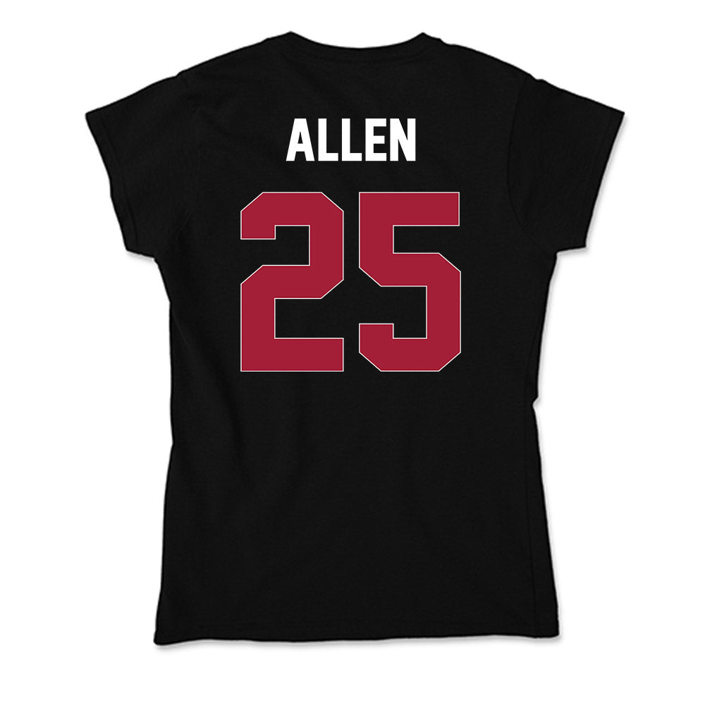 Oklahoma - NCAA Women's Basketball : Landry Allen - Soft Style Women’s T-Shirt-1