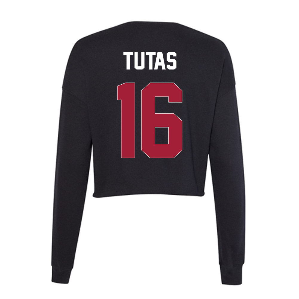 Oklahoma - NCAA Women's Soccer : Ashley Tutas - Women's Cropped Crew Fleece-1