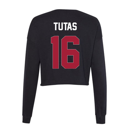 Oklahoma - NCAA Women's Soccer : Ashley Tutas - Women's Cropped Crew Fleece-1