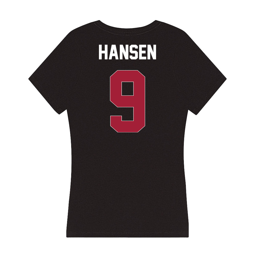 Oklahoma - NCAA Softball : Kinzie Hansen - Women's V-Neck T-Shirt-1