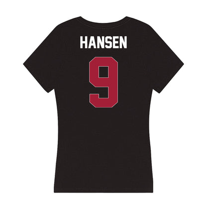 Oklahoma - NCAA Softball : Kinzie Hansen - Women's V-Neck T-Shirt-1