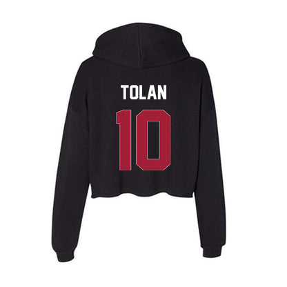 Oklahoma - NCAA Women's Basketball : Emma Tolan - Women's Crop Fleece Hoodie-1