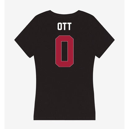 Oklahoma - NCAA Football : Jaydn Ott - Women's V-Neck T-Shirt-1