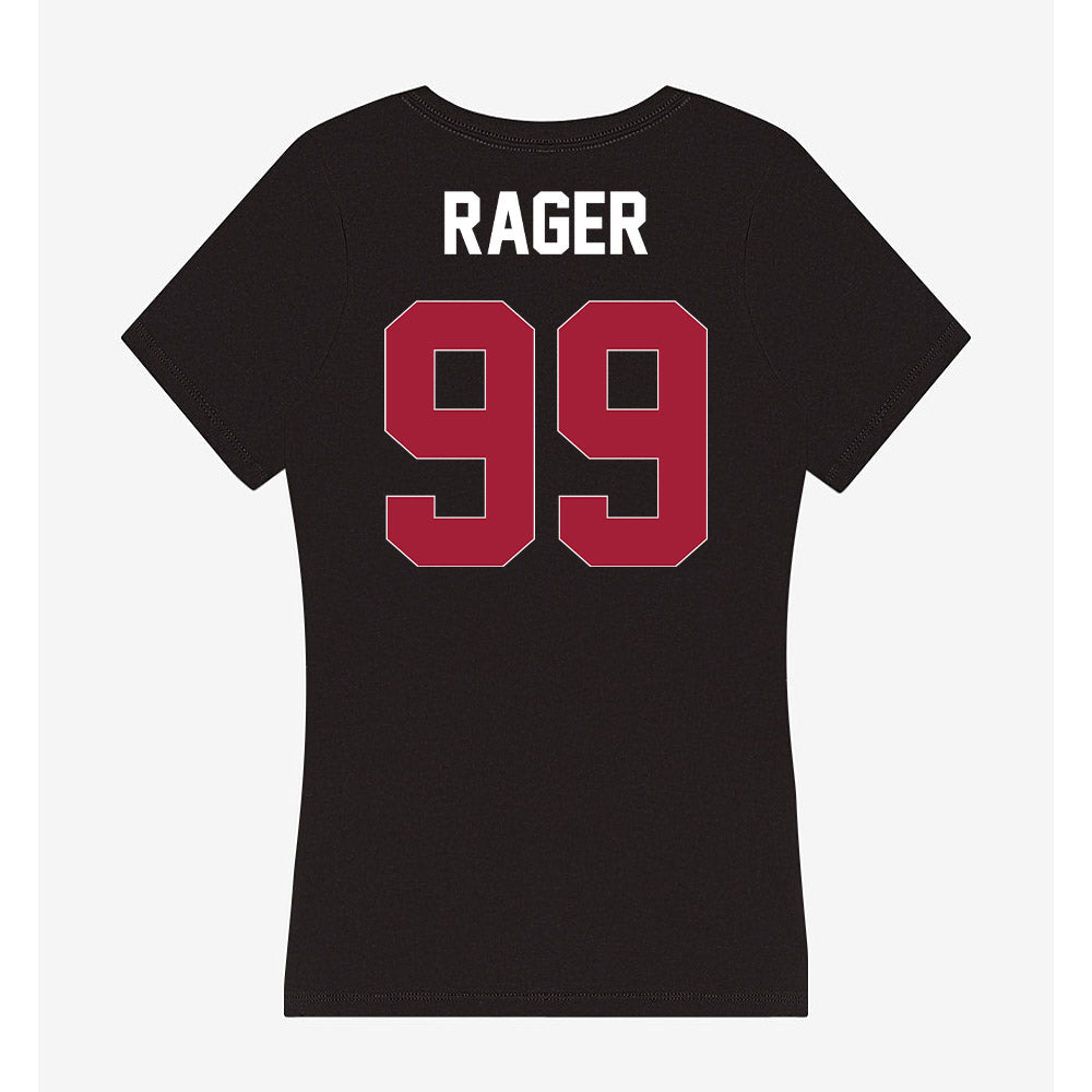 Oklahoma - NCAA Baseball : Cord Rager - Women's V-Neck T-Shirt-1