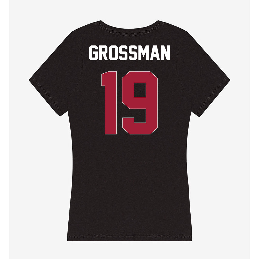 Oklahoma - NCAA Baseball : Jaxon Grossman - Women's V-Neck T-Shirt-1
