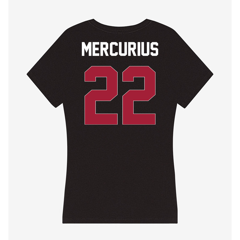 Oklahoma - NCAA Baseball : LJ Mercurius - Women's V-Neck T-Shirt-1