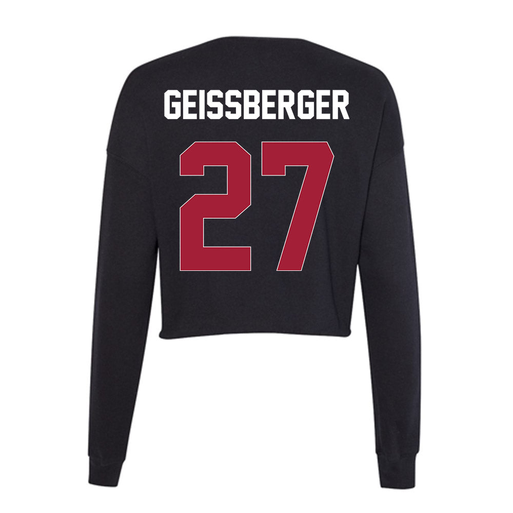  - NCAA Women's Volleyball : Kari Geissberger - Women's Cropped Crew Fleece-1