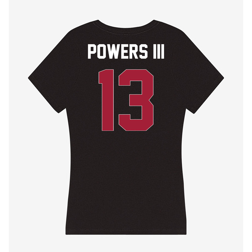 Oklahoma - NCAA Football : Reggie Powers III - Women's V-Neck T-Shirt-1