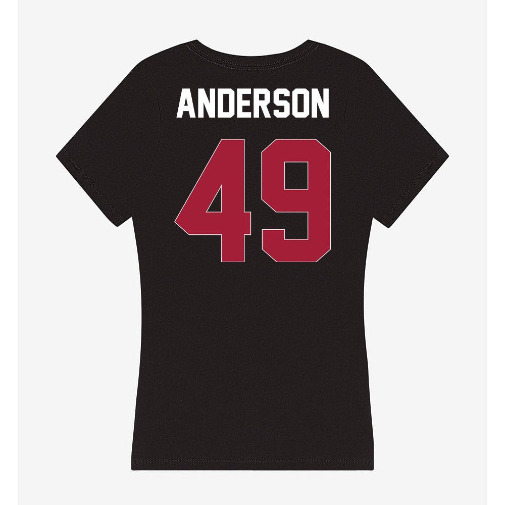 Oklahoma - NCAA Football : Ben Anderson - Women's V-Neck T-Shirt-1