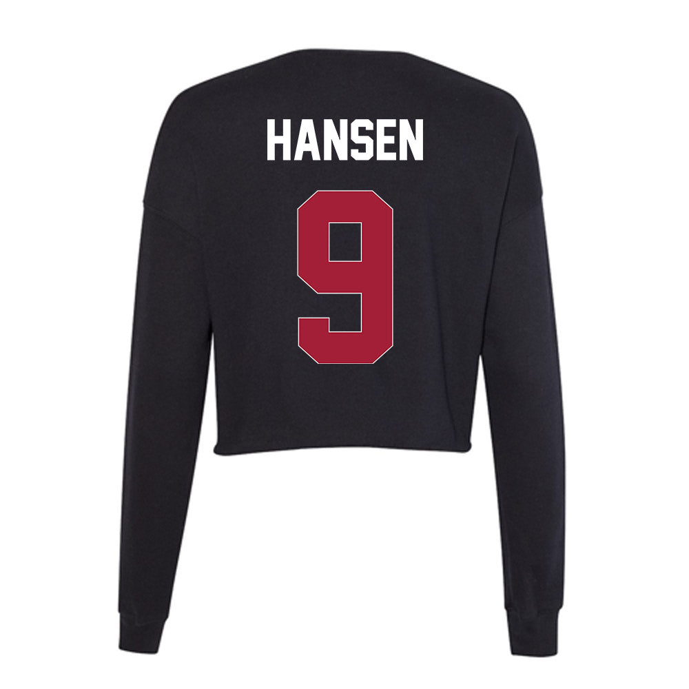 Oklahoma - NCAA Softball : Kinzie Hansen - Women's Cropped Crew Fleece-1