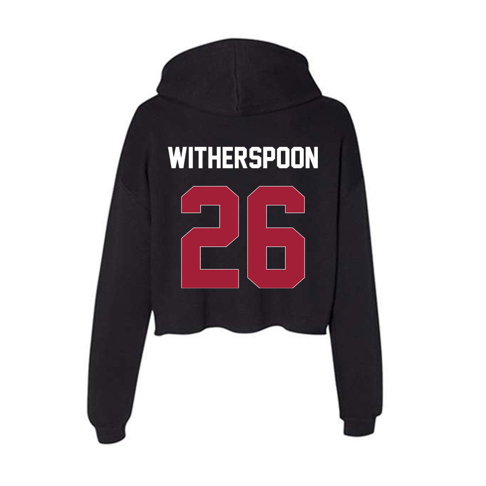 Oklahoma - NCAA Baseball : Kyson Witherspoon - Women's Crop Fleece Hoodie-1