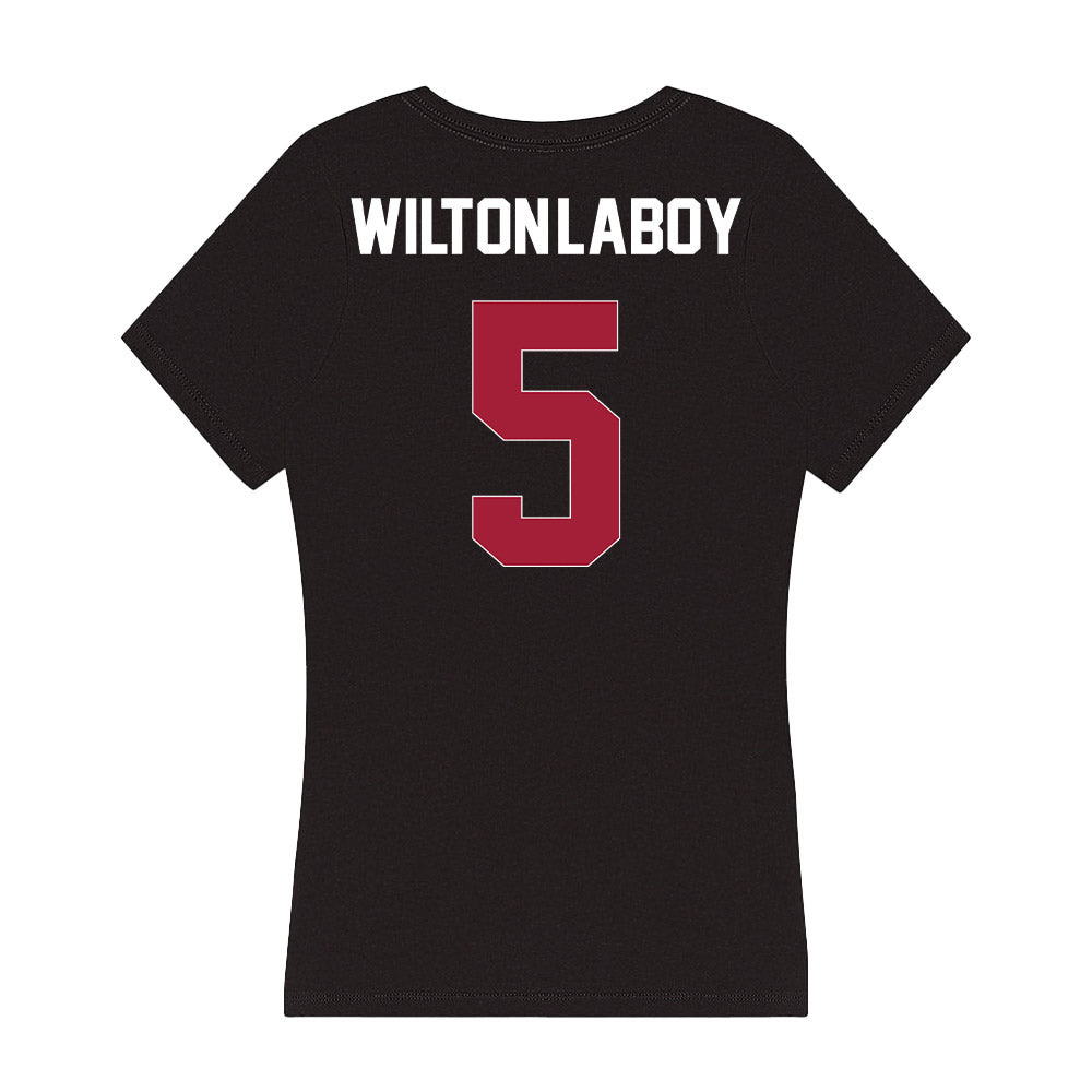 Oklahoma - NCAA Women's Volleyball : Leah Wilton-LaBoy - Women's V-Neck T-Shirt-1