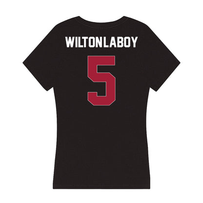 Oklahoma - NCAA Women's Volleyball : Leah Wilton-LaBoy - Women's V-Neck T-Shirt-1