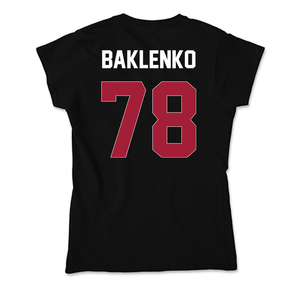 Oklahoma - NCAA Football : Luke Baklenko - Soft Style Women’s T-Shirt-1