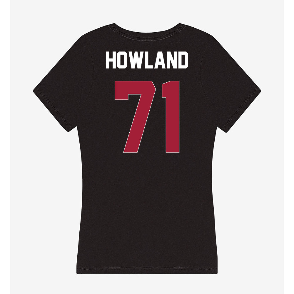 Oklahoma - NCAA Football : Logan Howland - Women's V-Neck T-Shirt-1