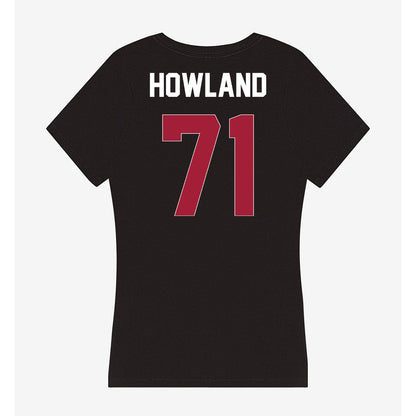 Oklahoma - NCAA Football : Logan Howland - Women's V-Neck T-Shirt-1