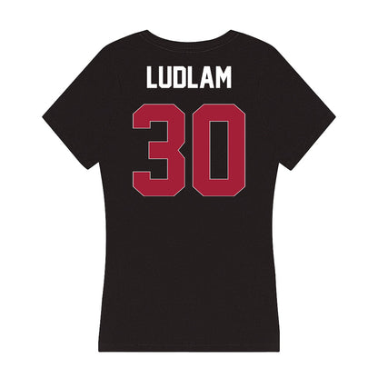 Oklahoma - NCAA Softball : Riley Ludlam - Women's V-Neck T-Shirt-1