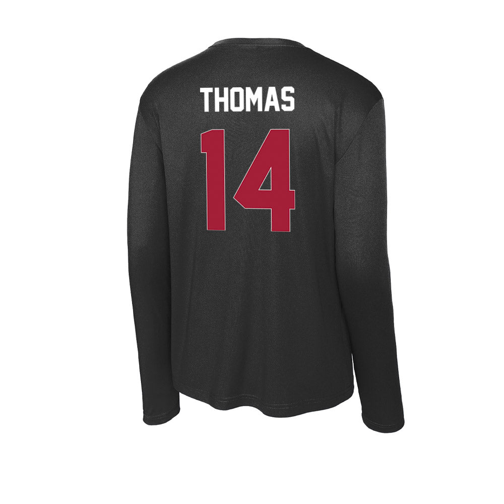 Oklahoma - NCAA Football : Elijah Thomas - Activewear Long Sleeve T-Shirt-1