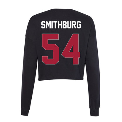 Oklahoma - NCAA Baseball : Nate Smithburg - Women's Cropped Crew Fleece-1