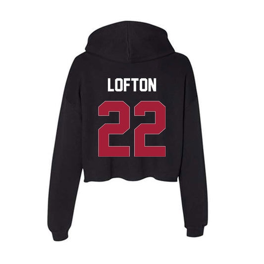 Oklahoma - NCAA Women's Basketball : Keziah Lofton - Women's Crop Fleece Hoodie-1