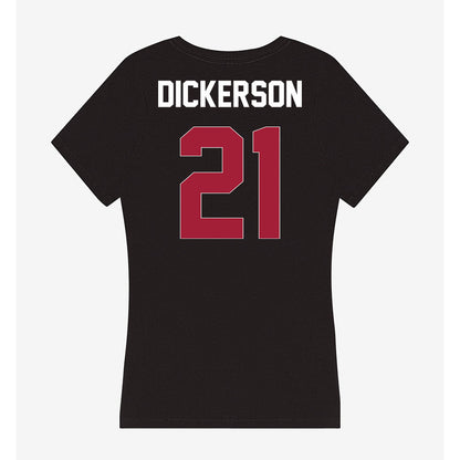 Oklahoma - NCAA Baseball : Drew Dickerson - Women's V-Neck T-Shirt-1