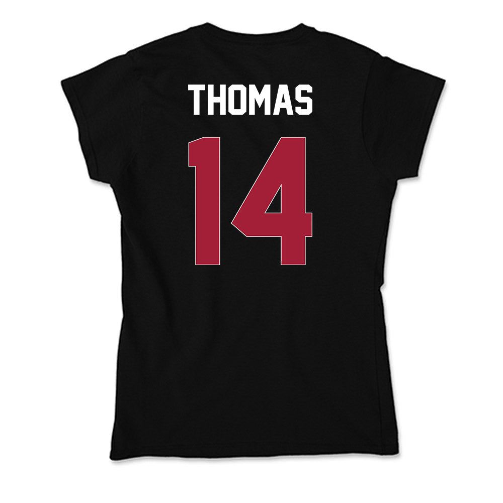 Oklahoma - NCAA Football : Elijah Thomas - Soft Style Women’s T-Shirt-1