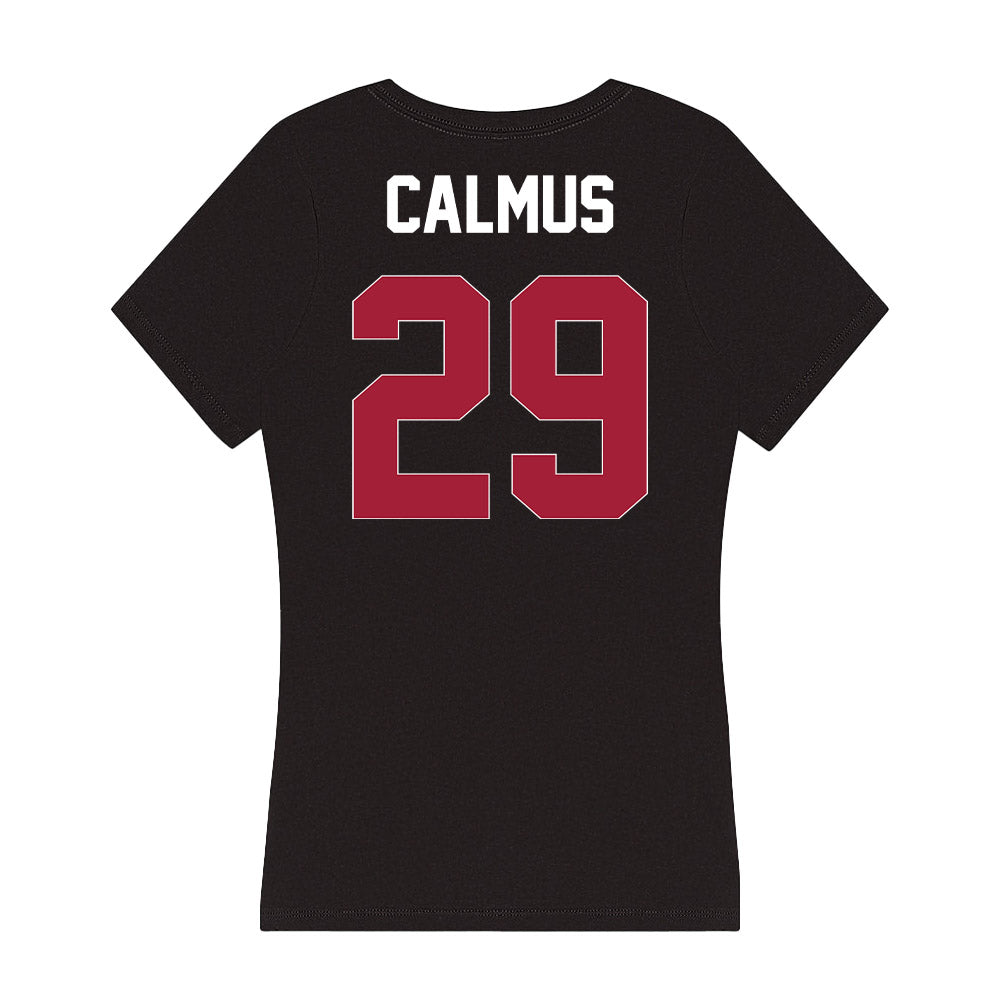 Oklahoma - NCAA Football : Casen Calmus - Women's V-Neck T-Shirt-1