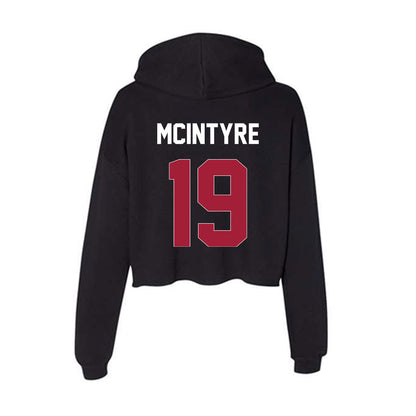 Oklahoma - NCAA Football : Kade McIntyre - Women's Crop Fleece Hoodie-1