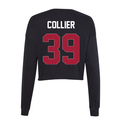 Oklahoma - NCAA Baseball : Trent Collier - Women's Cropped Crew Fleece-1